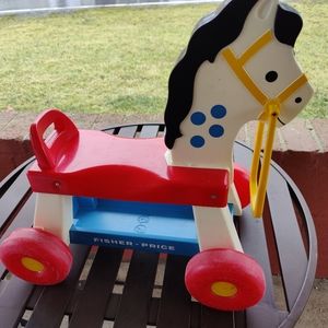 Vintage Fisher Price Riding Horse Toy 1976